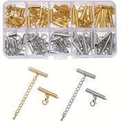 Resim Takı Bağlantısı İçin Boncuk Ve El Sanatları İçin DIY Takı Yapım Seti, Istakoz Tokaları, Kancalar Ve Bağlantı Elemanları 