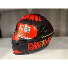 Resim Genel Markalar KASK MT BRAKER SV PUNK RİDER B5 MAT ORANGE/RED/BLACK 