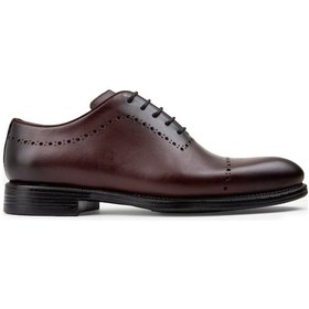 Resim Deery Hakiki Deri Bordo Klasik Erkek Ayakkabı - 00491mbrdc01 