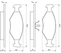 Resim BOSCH 0986424514 | Fren Balata Ön 98-Palio 1.4-1.6 + Fs 