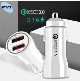 Resim Xiaomi Mi9 Mi8 Xaomi Mi A1 A2 Redmi Not 7 6 5 Çift Usb Araba Şarjı Hızlı Şarj Qc3.0 Otomatik Mabile Telefon 3.1a Hızlı Şarj 
