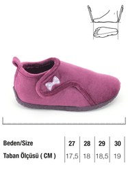 Resim Gezer Kız Çocuk Sıcacık Ev Okul Kreş Ev içi Panduf Ayakkabı 