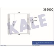 Resim KALE OTO Radyatör 385000 Klima Radyatörü Bmw 5 E36 E39 95- 478X418X16 