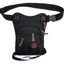 Resim Seventeen Kanvas Kumaş Çok Gözlü Bel Bacak Omuz Göğüs Motorcu Çantası 