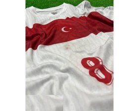 Resim Türkiye 8 Numara Çocuk 4'lü Set Hediyeli Beyaz Milli Takım Forması 