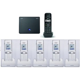 Resim Gigaset AS690 IP 6 Dahili Swissvoice Kablosuz Telefon Santrali 