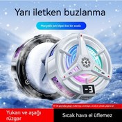 Resim Manyetik Soğutucu Yarıiletken Buzlanmalı 3 Seviyeli Rgb Telefan Fanı 