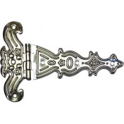 Resim Dekoratif, Sac Tek Kuyruklu Menteşe - 69X102 Mm, Büyük, Nikel, 100 Adet 