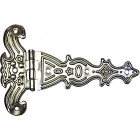 Resim Dekoratif, Sac Tek Kuyruklu Menteşe - 69X102 Mm, Büyük, Nikel, 100 Adet 