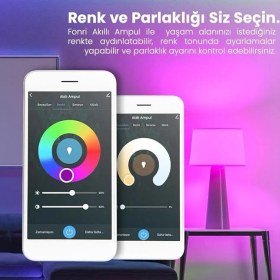 Resim Lidyahan Store Akıllı LED Ampul, 11W Sesli Kontrol, Uzaktan Kontrol, 2 Yıl Garantili 