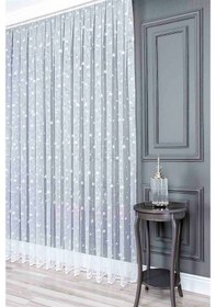 Resim Evdepo Home Kullanıma Hazır Örme Tül Perde (541909320) 