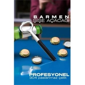 Resim Barmen Şişe Açacağı Profedsyonel Şişe Açacağı 304 Çelik 