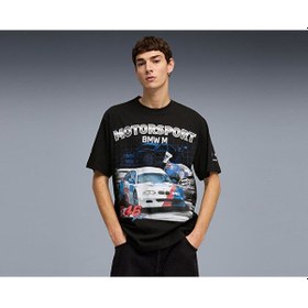 Resim Puma Bmw Mms Sportswear Grphc Tee Erkek Günlük Tişört 63488801 Siyah Siyah 