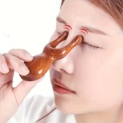 Resim 1 adet Kurbağa Şeklinde Yeşil Sandal Ağacı Göz, Kulak ve Burun Masaj Aracı – Stres ve Rahatlama için El Yapımı Ahşap Tarak – Baba, Anne veya Kız Arkadaş için Mükemmel Hediye 