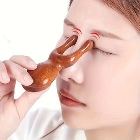 Resim 1 adet Kurbağa Şeklinde Yeşil Sandal Ağacı Göz, Kulak ve Burun Masaj Aracı – Stres ve Rahatlama için El Yapımı Ahşap Tarak – Baba, Anne veya Kız Arkadaş için Mükemmel Hediye 
