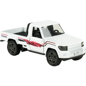 Resim Die Cast Çek Bırak Arazi Kamyoneti Beyaz 