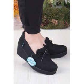 Resim Fort King Jennifer Rahat Hafif Anatomic Insole Taban Dolgu Topuk Kadın Ayakkabı 