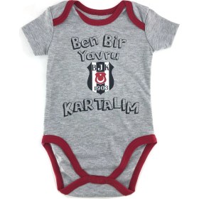 Resim Beşiktaş Orijinal Kişiye Özel Zıbın & Body Kartal Baskılı Hediyelik Ahşap Kutulu 