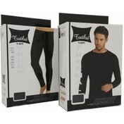 Resim Erkek Siyah Termal Takım Alt-üst 001 