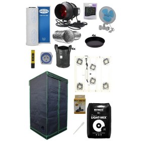 Resim 100x100x200 Bitki Yetiştirme Kabin Seti Eco 