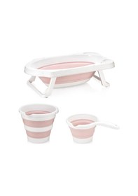 Resim Hobby Life Katlanabilir Bebek Küvet Seti Pembe 