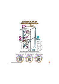 Resim Eliusta Ora 48 Cm Derinlikte Beyaz Mutfak/kiler Dolabı 60x162,4x48 Cm 1 Çekmece 3 Kapak Modüler Dolap Beyaz 