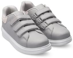 Resim Slazenger LOVE I Kız Çocuk Cırt Cırtlı Gri/Pembe Günlük Spor Ayakkabısı 