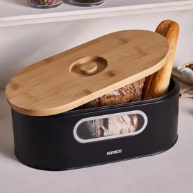 Resim Aesco Stream 2in1 Ekmek Kutusu/kesme Tahtası 