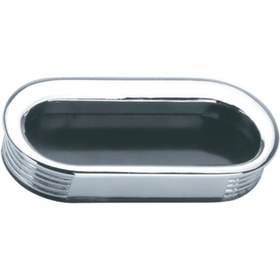 Resim Ayder Beyaz Ø35 mm Plastik Oval Gömme Kulp (AY-R2500) 