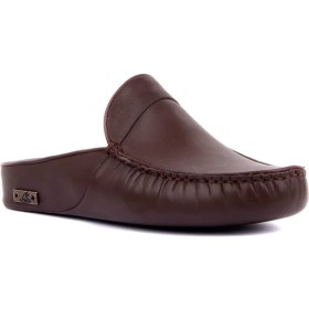 Resim Sail Laker's - Kahverengi Deri Erkek Ev Terliği 110-547-X 