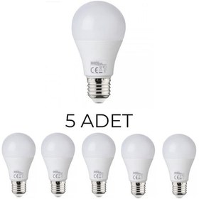 Resim Horoz Premier-9 Led Ampul 9w E27 Duy Sarı Işık 2700k - 5 Li Paket 