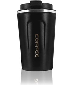 Resim Aubyhe 510ml 304 Paslanmaz Çelik Vakumlu Termos Bardak - Araç/ofis Kullanıma Uygun Siyah Isı Saklama Bardak 