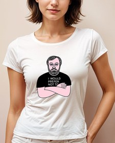 Resim Zizek’in tercihi Geniş Yaka Tişört 