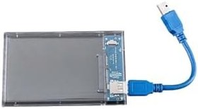 Resim KENLY Şeffaf 2.5" Sata SSD Usb 3.0 Harici Slim Harddisk Kutusu 