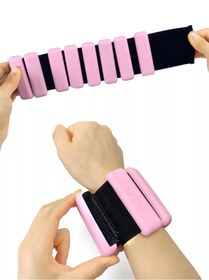 Resim Gymo Pro Series Ayarlanabilir Silikon Bilek Ağırlığı 2x1kg Pembe 