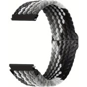 Resim Gaojunshop01 Fitbit Versa 1 2 Uyumlu Esnek Nylon Kayış Spor Koşu Bileklik 