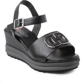 Resim Sandalet Kadın Diğer 20281-e4 Repo Nero Siyah 