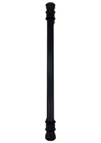 Resim Nobel Akyaka Çizgili Siyah Metal Dolap Kulpu Mobilya Ve Mutfak Dolap Kulpu Siyah 224mm 2 Adet Siyah 