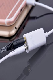 Resim Microcase 3.5 Mm Çift Çıkış Kulaklık Ve Mikrofon Kablosu - Al2310 