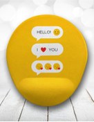 Resim Atölye Çizgi Emoji Baloncuk Bilek Destekli Mousepad 