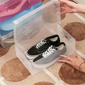 Resim 20 Adet Şeffaf Plastik Ayakkabı Kutusu - Katlanabilir, Üstü Açık Kapaklı, Seyahat ve Ev Organizasyonu için Tasarruflu Depolama, Dayanıklı Yapı, Kolay Temizlenir, Sneaker Koleksiyoncuları İçin Hafif Tasarım, Minimalist Yaşam Tarzı 