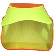 Resim Suntek Baret Güneşlik Koruyucu Yansıtıcı Şeritli Sarı 