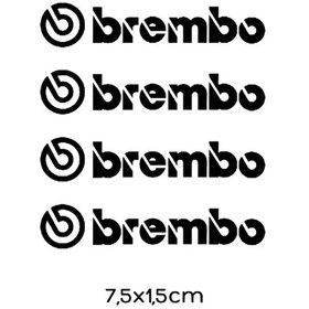 Resim Vplenke.rf Brembo Oto Fren Kaliperleri İçin Çıkartmalar 4 Adet Siyah 201437685 