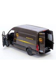 Resim tmtoysandmore Mercedes-Benz Orijinal UPS Kargo Van Minibüs 12.5 cm 1:48 Ölçekli 