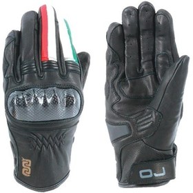 Resim Oj Fıghter 1.8 İtalyan Tarzı Korumalı Kısa Motosiklet Deri Eldiven Xs 