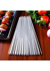 Resim Mega Mangal Set 20 Ciğer Şişi 5 Kıyma Şişi,5 Patlıcan,tavuk Şişi 
