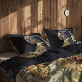 Resim İnci Küpeli Kız & Venüs'ün Doğuşu Çift Taraflı Nevresim Takımı - Tek Kişilik 