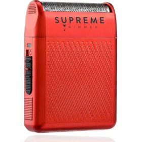 Resim Supreme Trimmer Kırmızı Solo Tek Folyo Shaver Tıraş Makinesi 7800 Rpm Motor 150 Dakika Kullanım 
