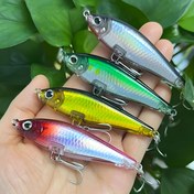 Resim 7.2cm/8g Kalem Yemi, Çok Renkli (Pembe, Turuncu, Yeşil, Mavi, Mor) Tatlısu ve Tuzlu Su Balıkçılığı İçin - Bass, Blackfish, Trout, Pike, Balıkçılık Yemi, Canlı Yemi Tasarımı, Güçlü Balık saç tokası 
