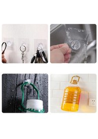 Resim Yapışkanlı Banyo Mutfak Eşya Havlu Vb Ürün Askılığı-al4835 3 Adet Şeffaf 